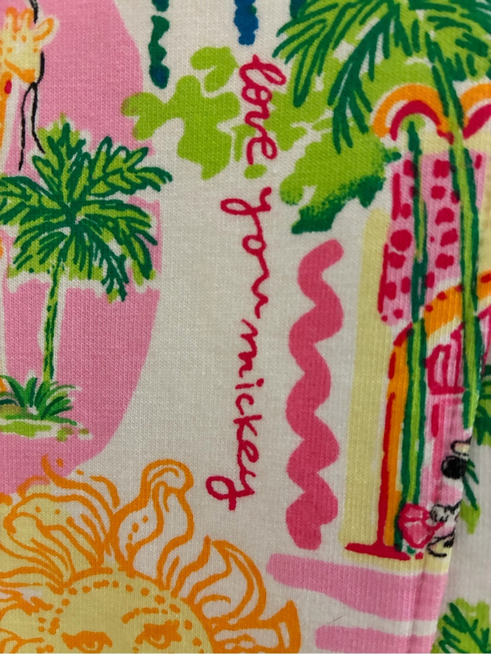 Disney x Lilly Pulitzer Colorful Tropical Half-Zip Pullover Popover Large EUC - Picture 3 of 13